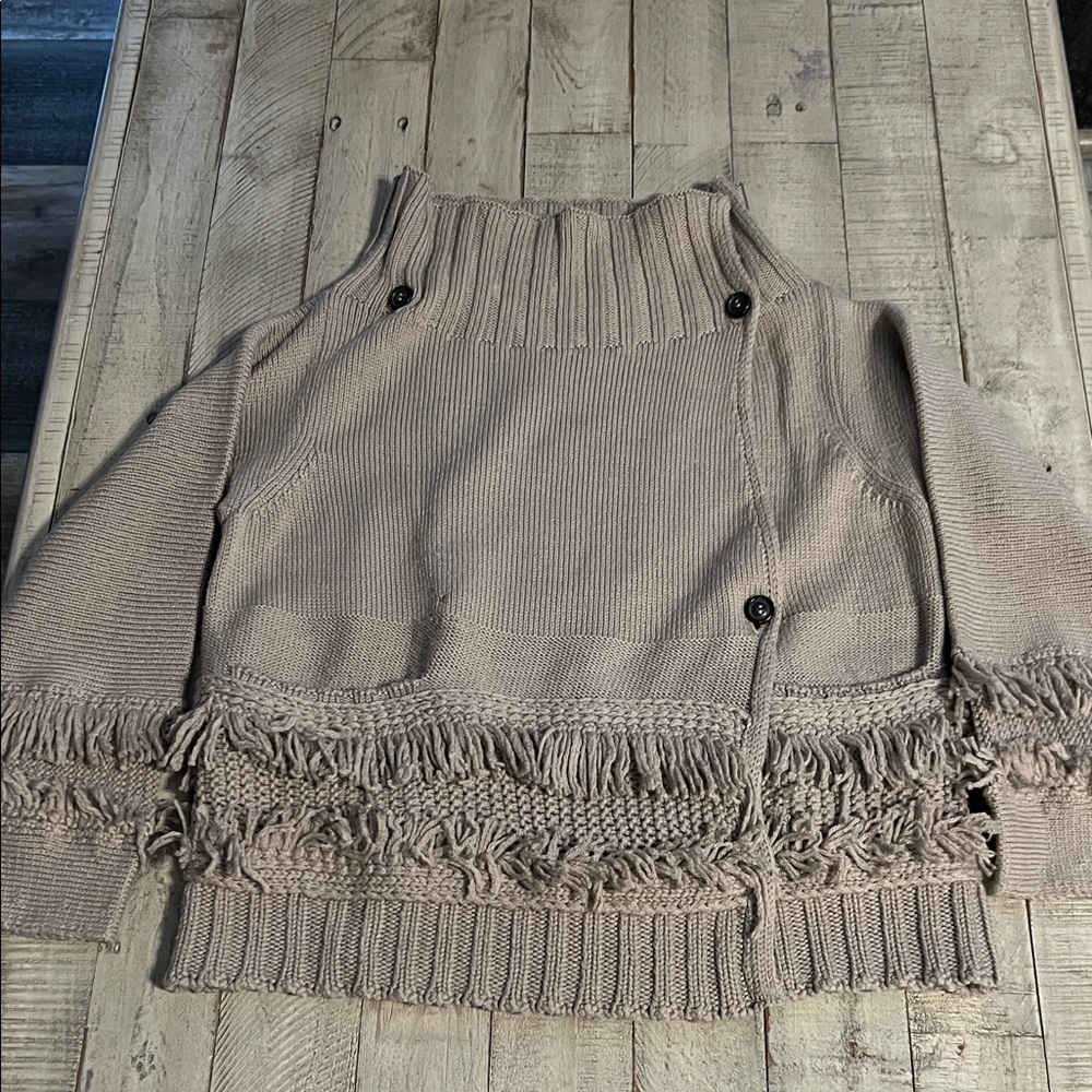 Piazza Sempione Taupe Cowl Neck Sweater